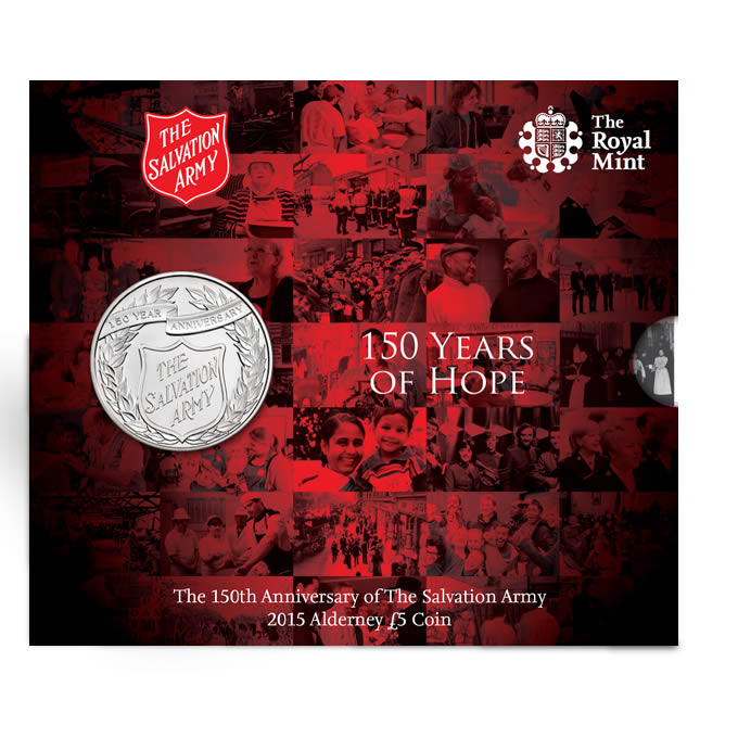 COMMEMORATIVE SALVATION ARMY COIN PRODUCED BY THE ROYAL MINT