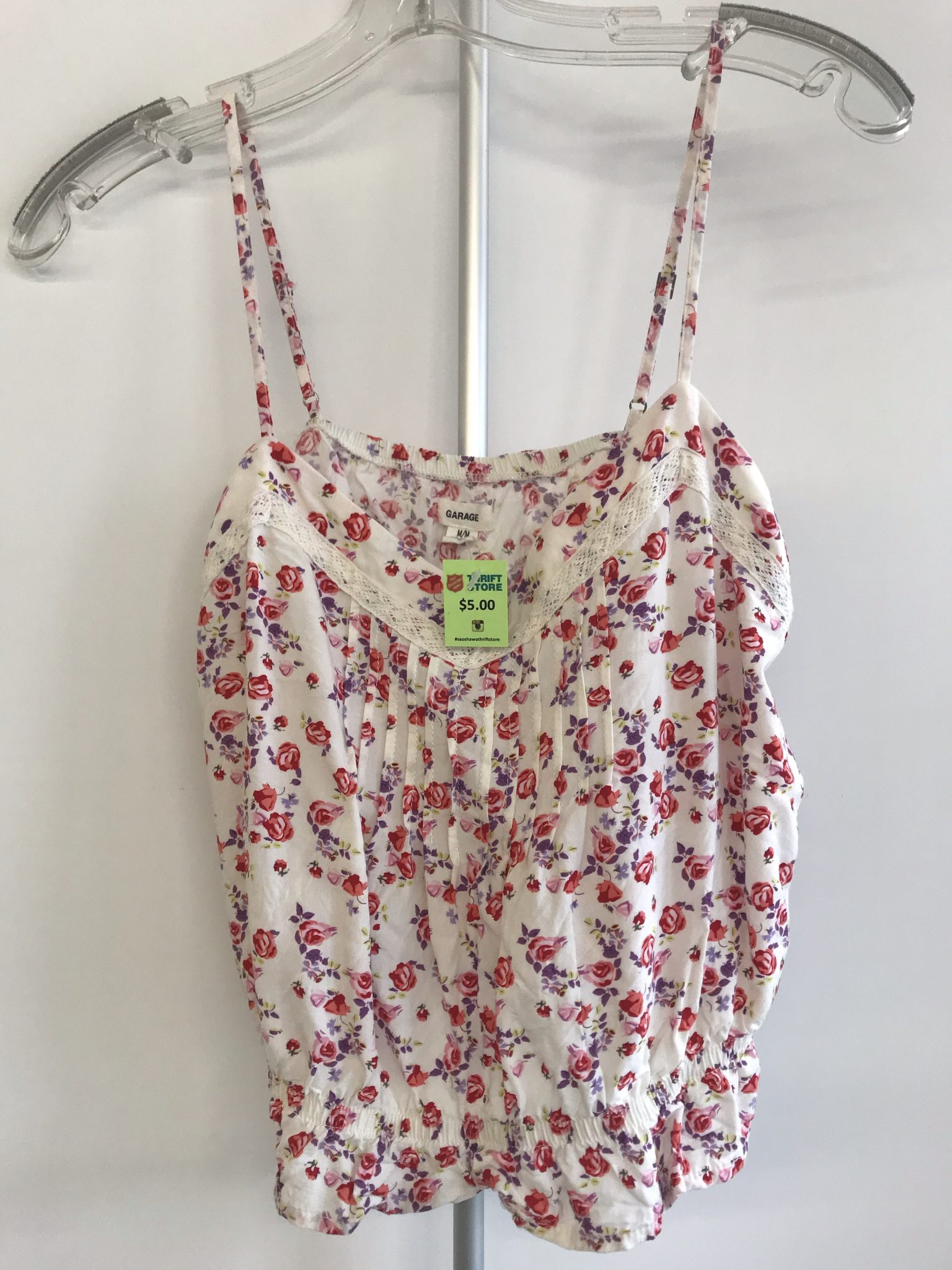 Womens floral tank by Garage